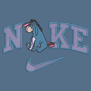 Nike Eeyore Embroidered Adult Unisex Crewneck Sweatshirt Winnie Pooh